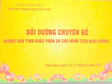 Bồi dưỡng chuyên đề Tình khẩu phần ăn cho NV nuôi dưỡng